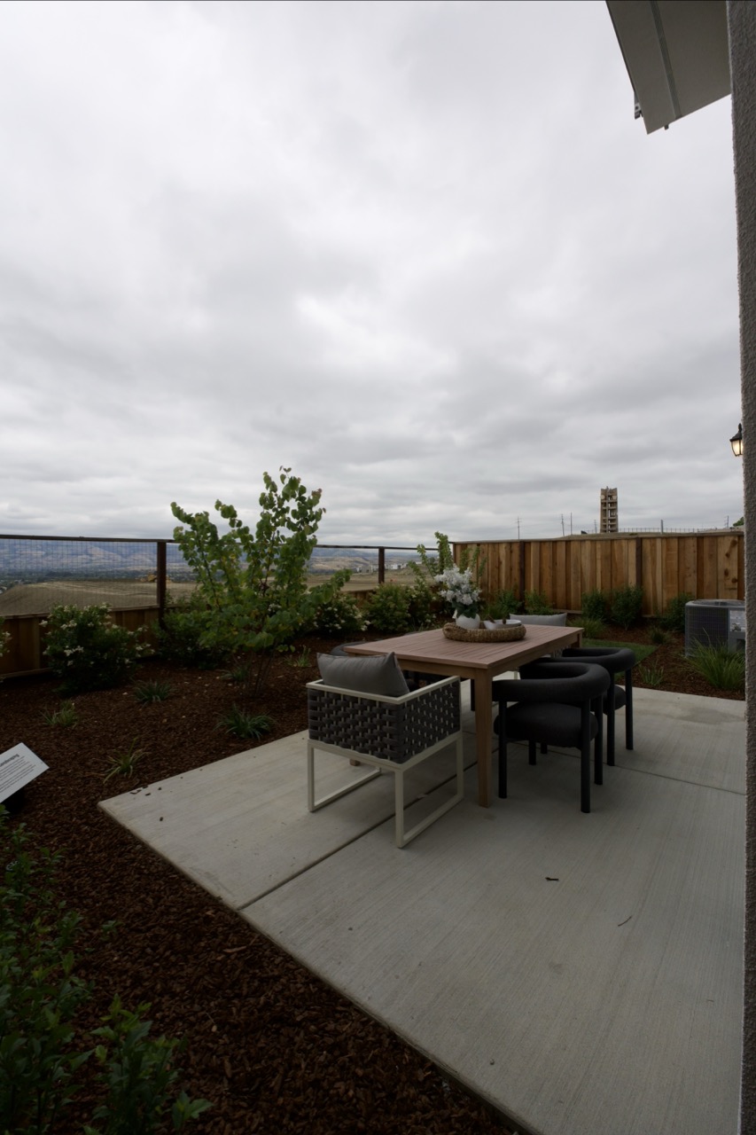 Cloudy backyard before AI