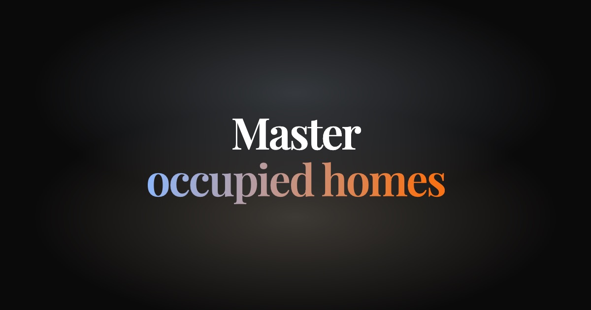 Occupied Home Shoot