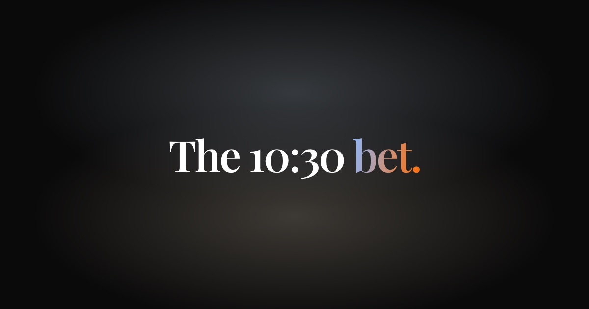 The 10:30 Bet — a public sleep experiment